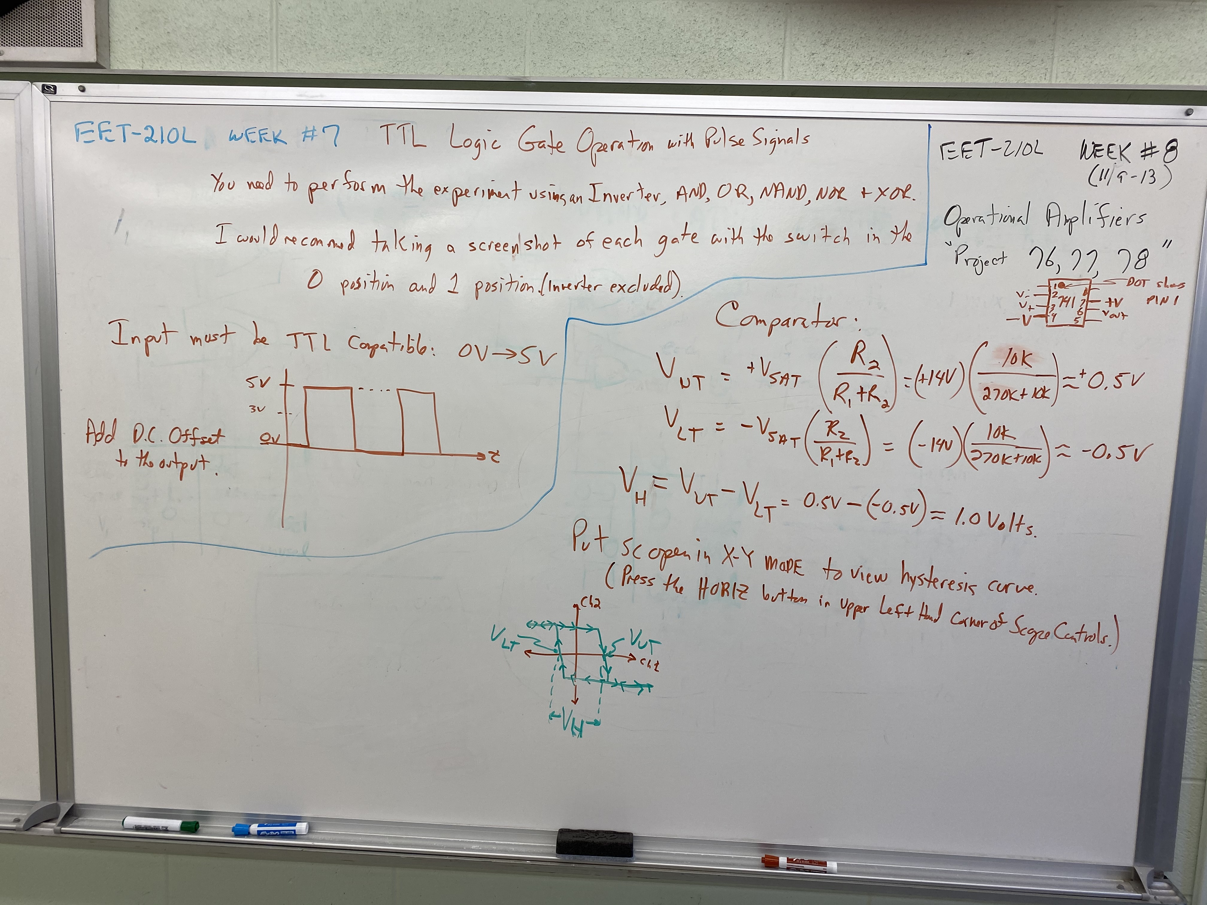 Op Amp notes are on the right side of pic.