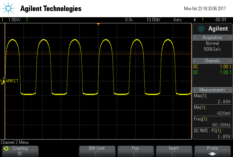 Step 4 output Max. 2.9 V  Min.7V