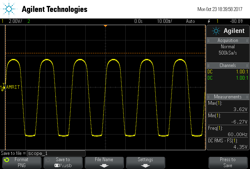 Step 5 output Max. 3.62V  Min. 6.27V