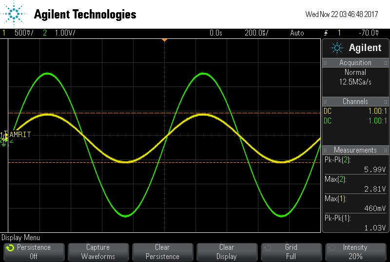 Non - Inverting with gain 5.7