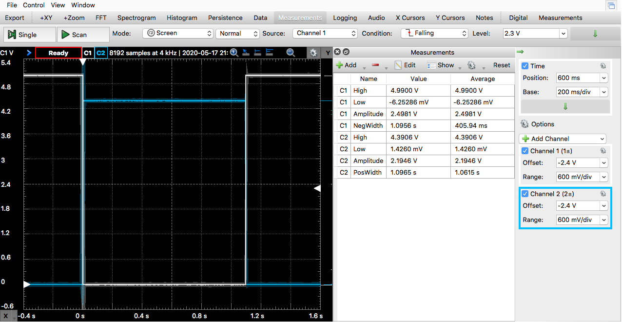 Digilent Analog Discovery 2 Monostable One-shot Multivibrator 3.png